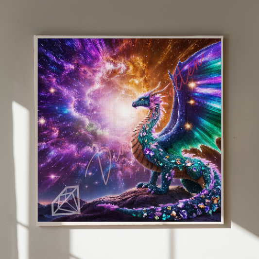 Galaxie Drache Diamond Painting Bild